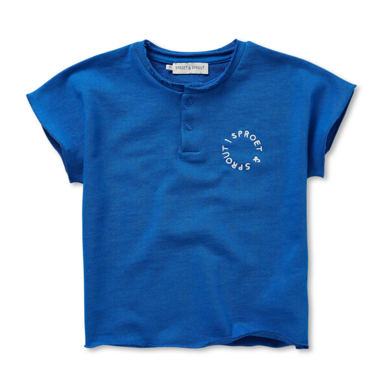 Sproet & Sprout Sweat Top Grandad - Sports Blue