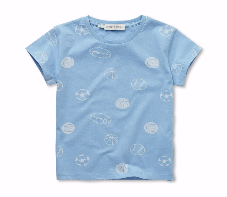 Sproet & Sprout T-shirt Balls Print - Forever Blue