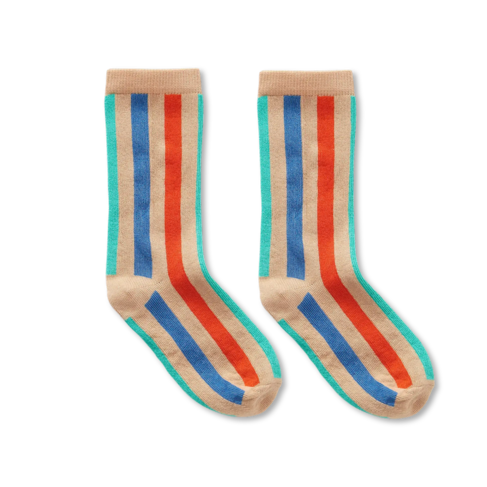 Sproet & Sprout Socks Multi Stripe Green - Sand