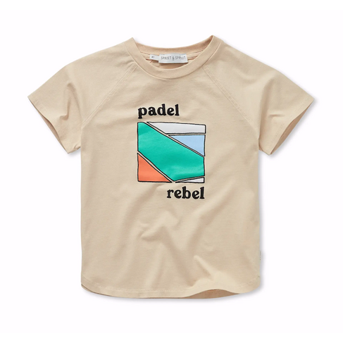 Sproet & Sprout Raglan T-shirt Padel Rebel - Sesame