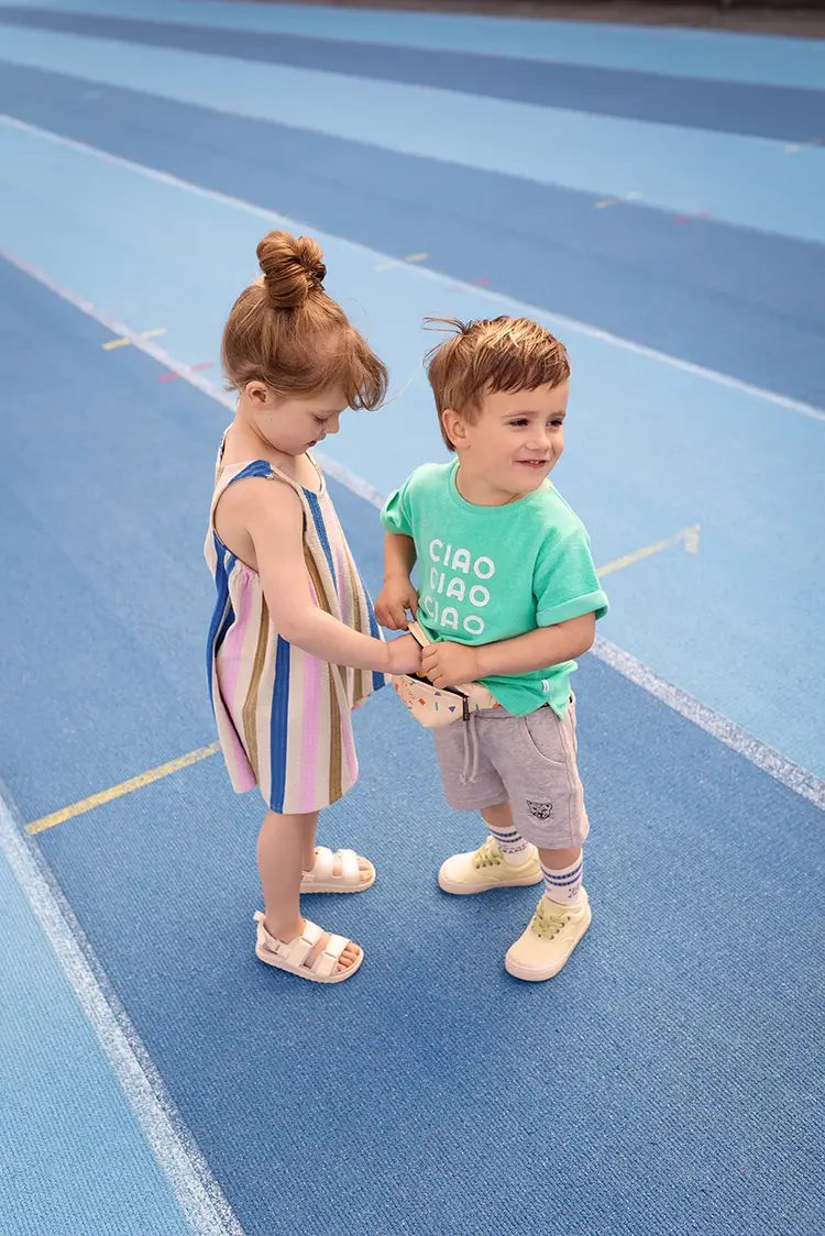 Sproet & Sprout Terry T-shirt Ciao - Jade Green