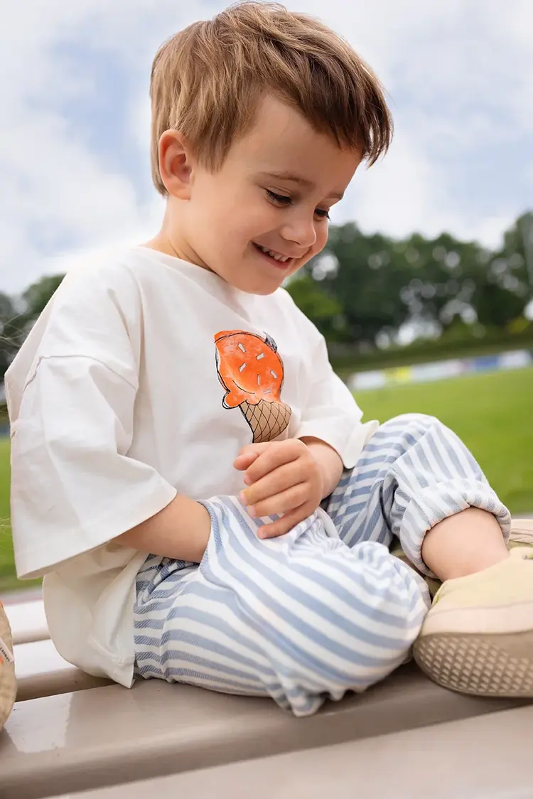 Sproet & Sprout T-shirt Ice Cream - Off White