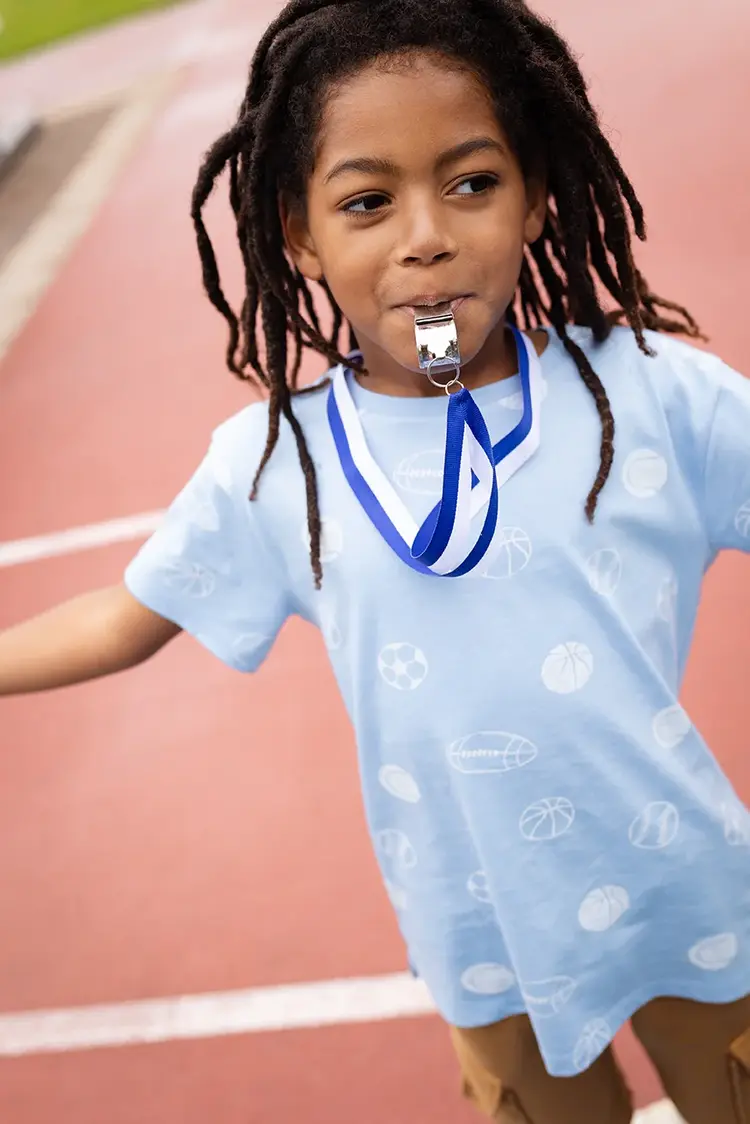 Sproet & Sprout T-shirt Balls Print - Forever Blue