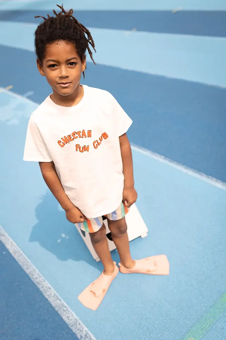 Sproet & Sprout Swim Shorts Multi Stripes - Sand