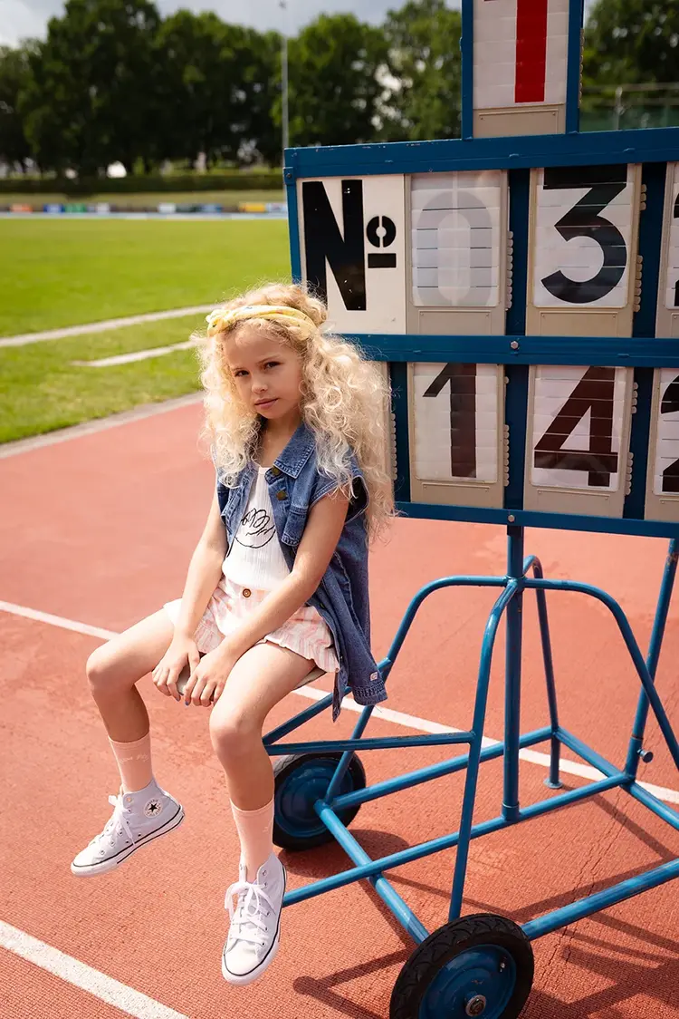 Sproet & Sprout Girls Spaghetti Top Swan - Off-White