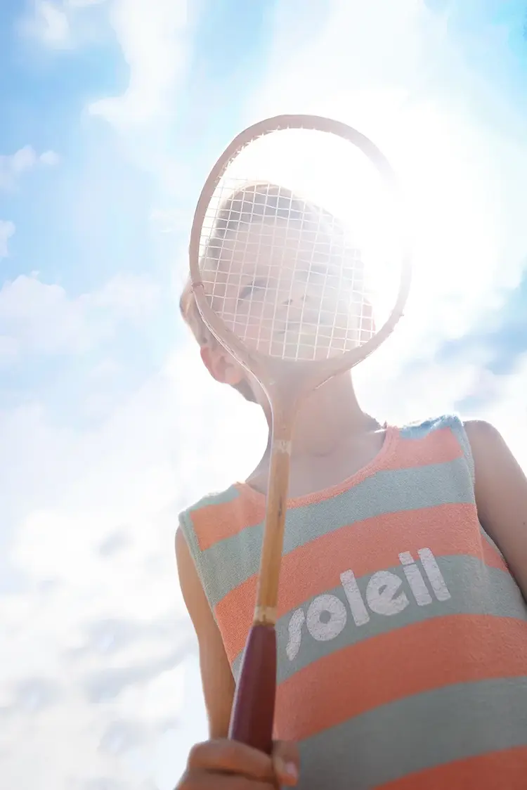 Sproet & Sprout Tank Top Stripes - Silt Green