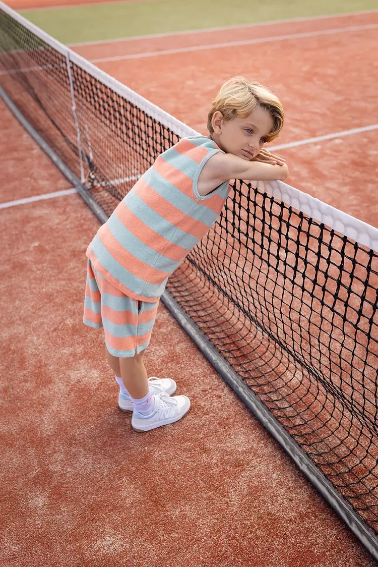 Sproet & Sprout Tanktop Stripes - Silt Green