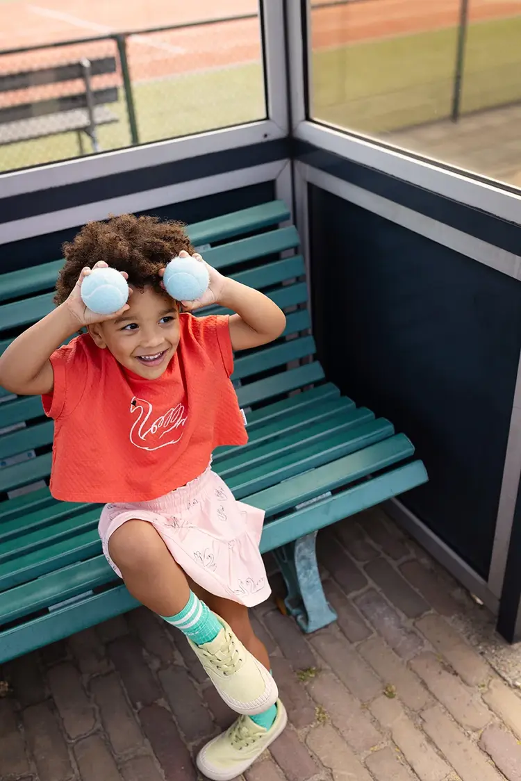 Sproet & Sprout Boxy T-shirt Swan - Fiesta