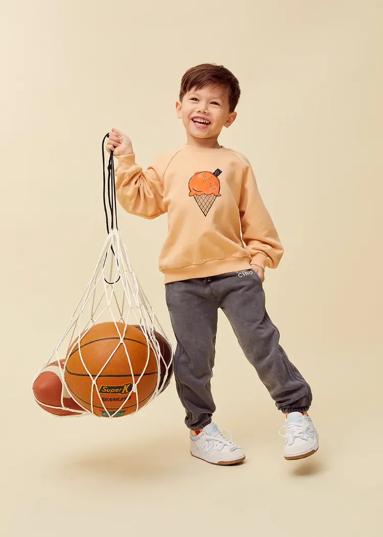 Sproet & Sprout Raglan Sweatshirt Ice Cream - Sand