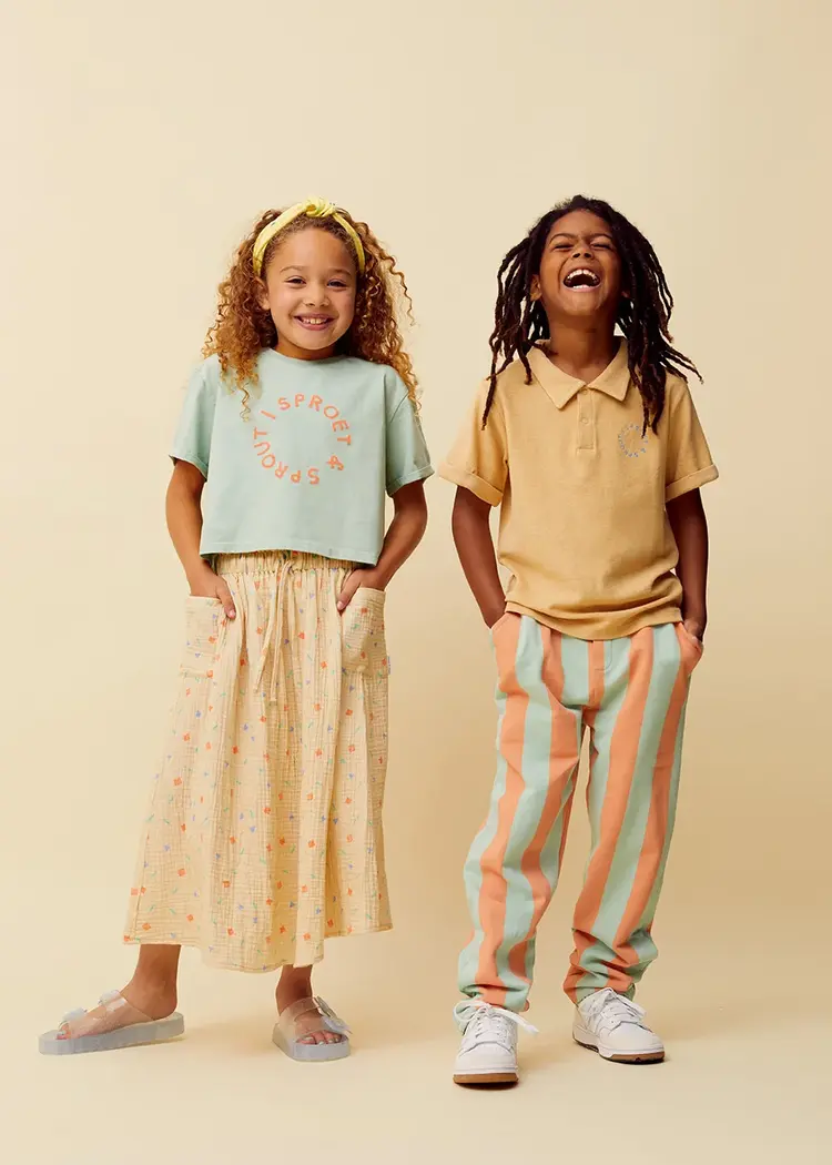 Sproet & Sprout Boxy T-shirt Sproet - Silt Green