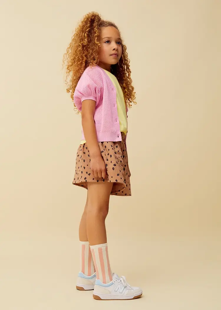 Sproet & Sprout Girls Knitted Cardigan -  Podium Pink