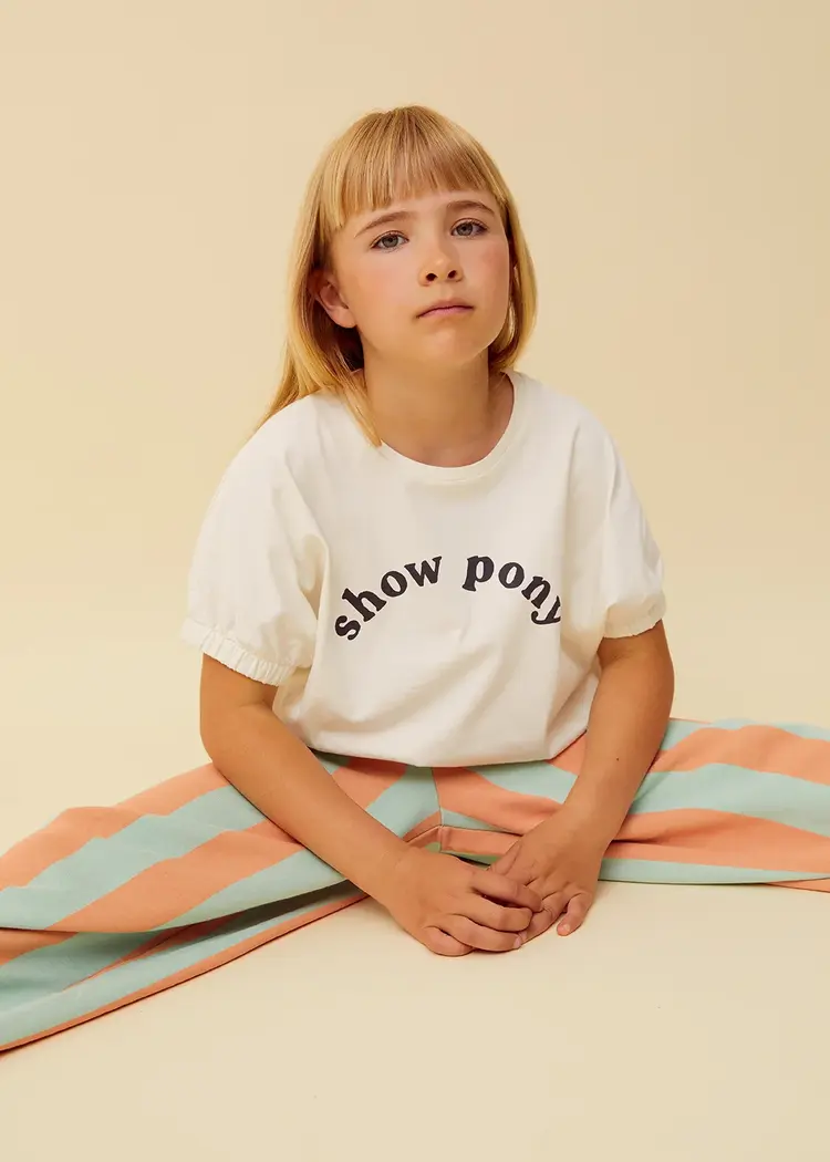 Sproet & Sprout Girls T-shirt Show Pony - Off-White