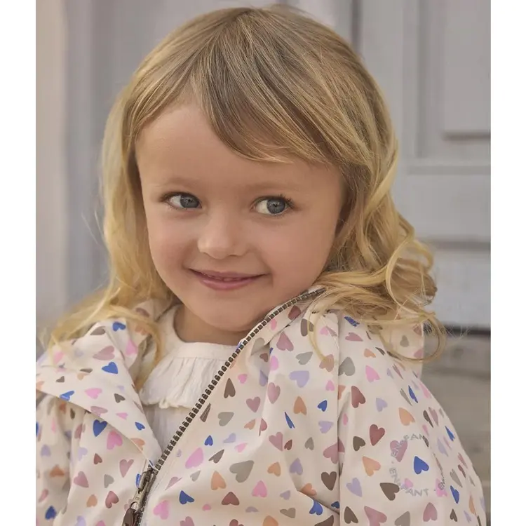 Enfant Bomber Jacket  - Eggnog Hearts