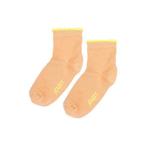 Jenest Fancy Sneacker Socks - Peach Orange