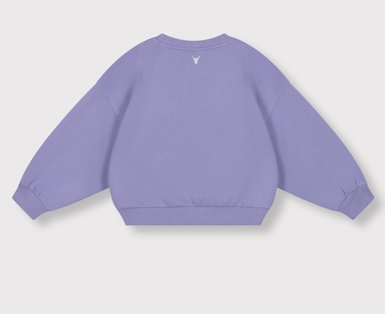 ALIX Knitted ALIX Club Print Sweater - Lilac