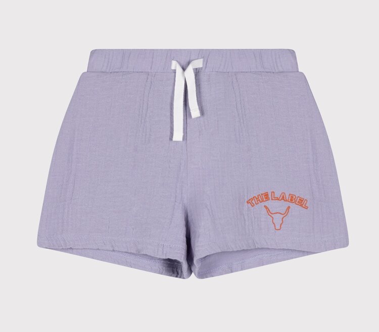 ALIX Woven Crinkle Shorts - Lilac