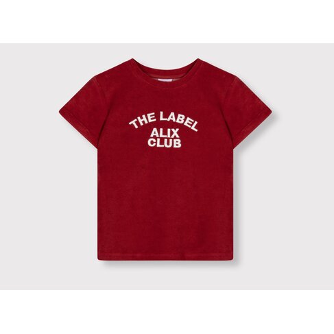 ALIX Knitted Terry T-shirt - Cerise