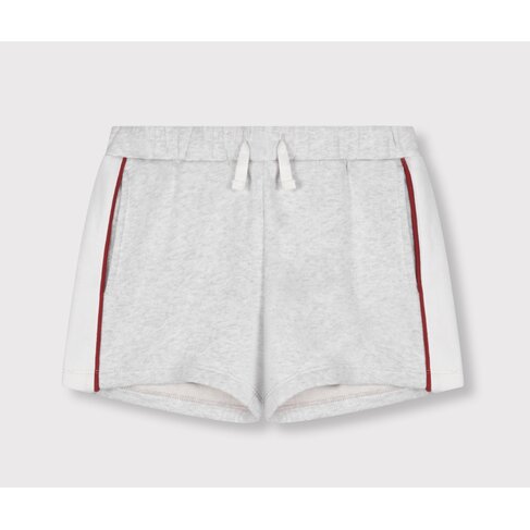 ALIX Knitted Sweat Shorts - Super Light Grey Melange