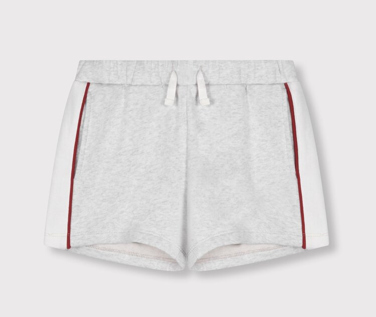 ALIX Knitted Sweat Shorts - Super Light Grey Melange