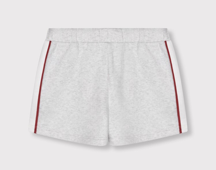 ALIX Knitted Sweat Shorts - Super Light Grey Melange