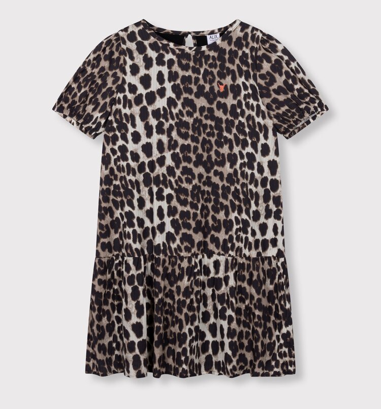 ALIX Woven Animal Dress - Animal