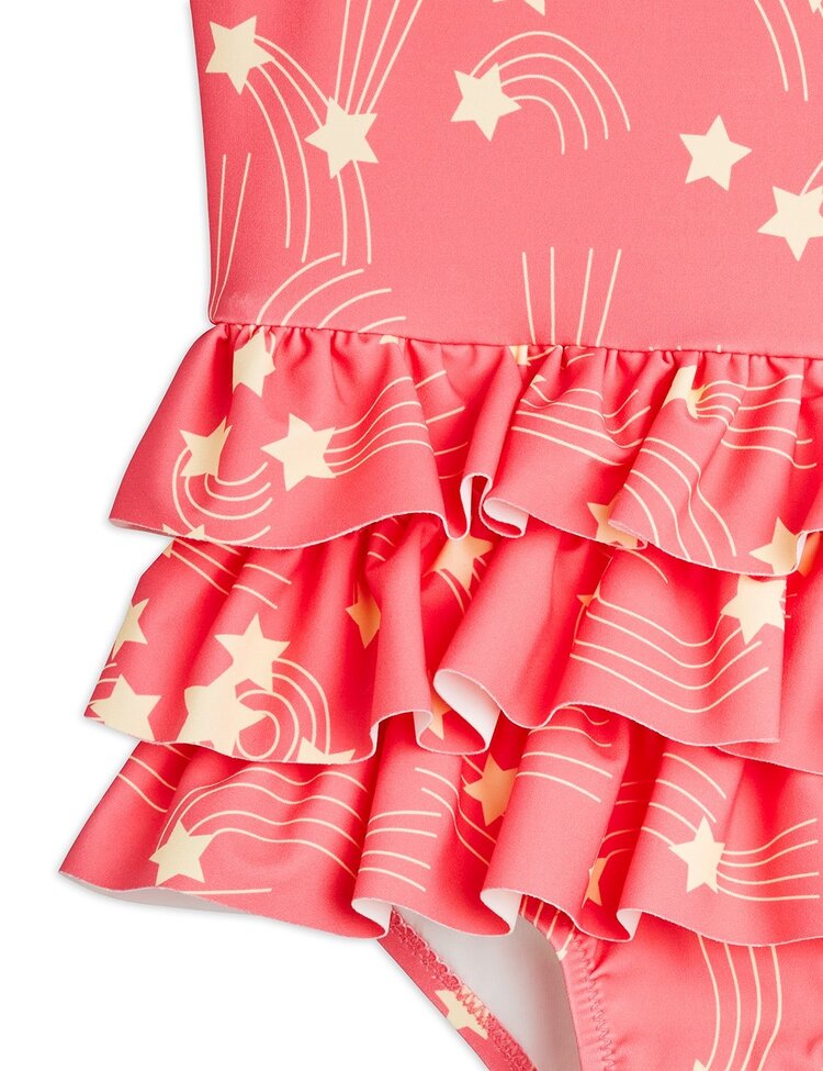 Mini Rodini Starfall aop swimsuit - pink