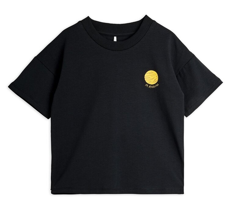 Mini Rodini Planet sp ss tee - black