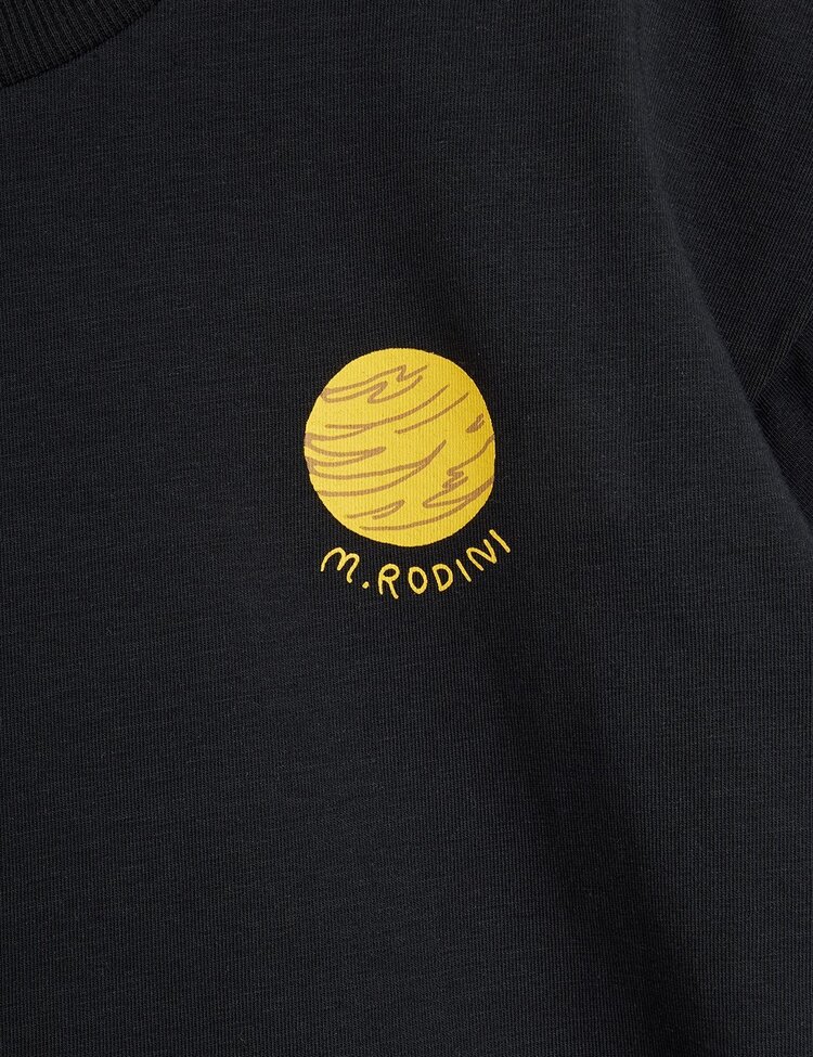 Mini Rodini Planet sp ss tee - black