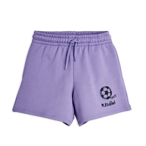 Mini Rodini Football emb sweatshorts - purple