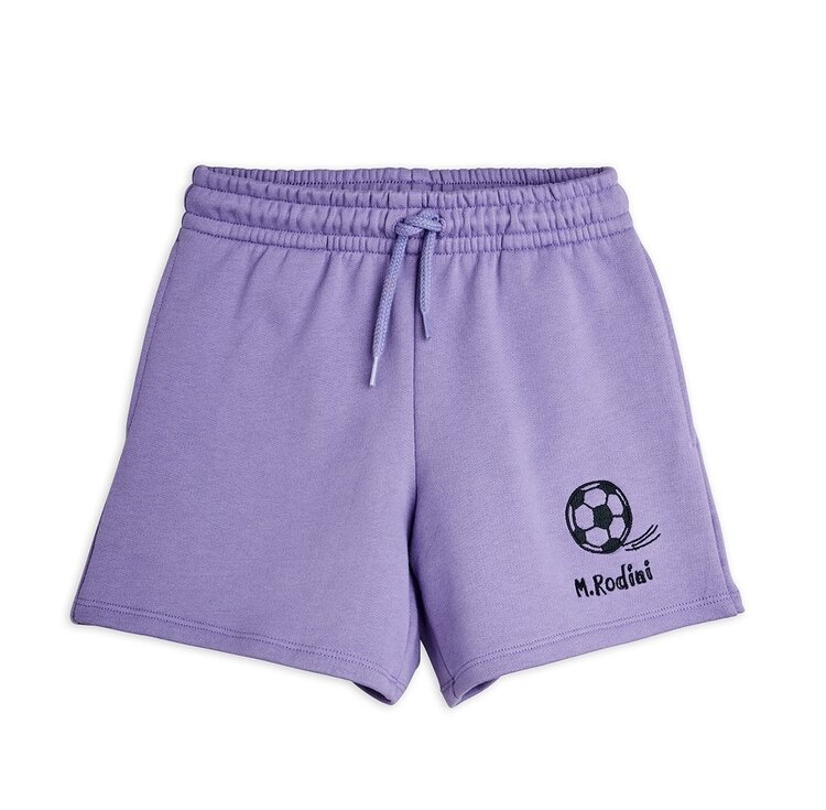 Mini Rodini Football emb sweatshorts - purple