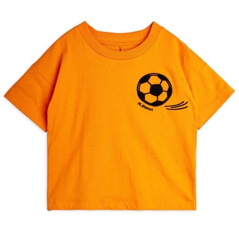 Mini Rodini Football Chenille ss tee  - Orange