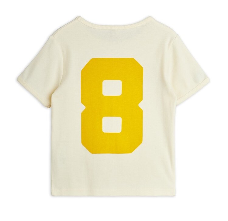 Mini Rodini Alien City FC 8 sp ss tee - off white