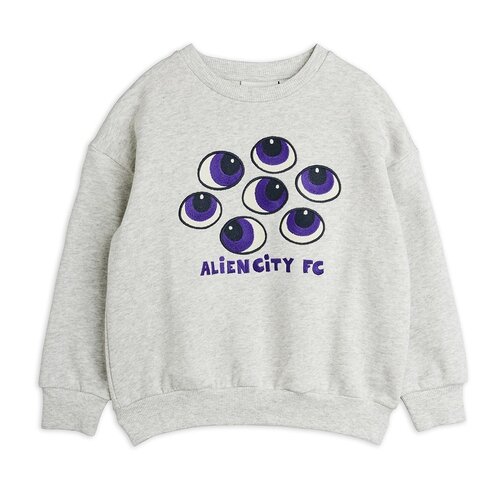 Mini Rodini Eyes emb Sweatshirt - Gray Melange
