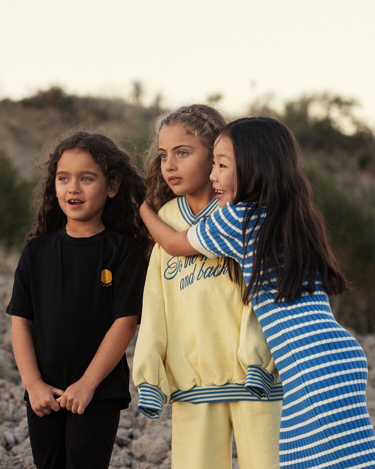 Mini Rodini Planet sp ss tee - black