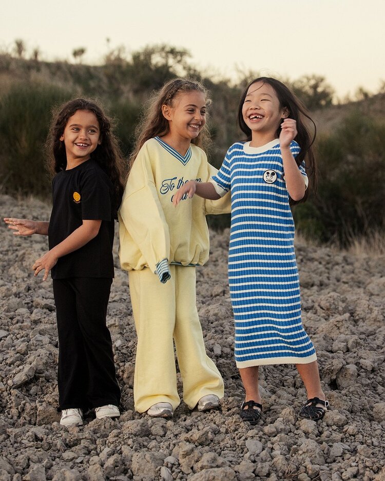 Mini Rodini Planet sp flared trousers - black