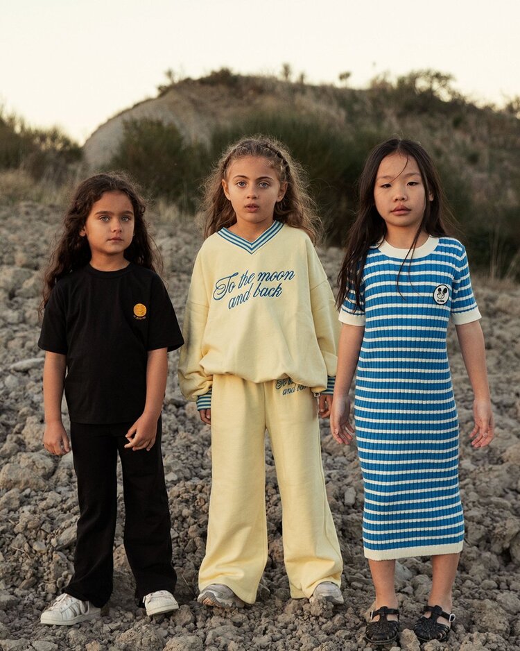 Mini Rodini Planet sp flared trousers - black