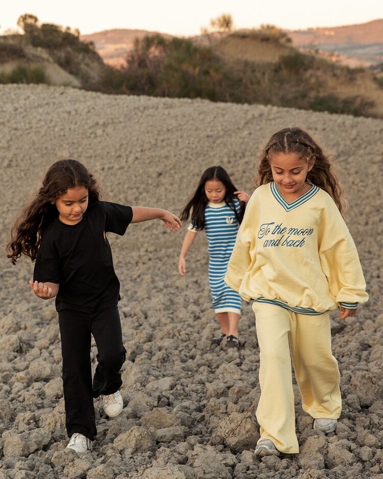 Mini Rodini Planet sp flared trousers - black