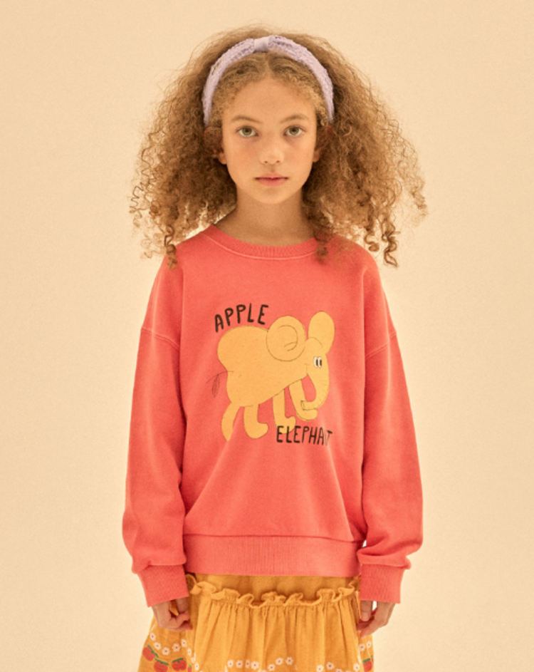 Jelly Mallow Elephant Pigment Sweatshirt