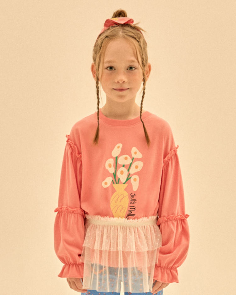 Jelly Mallow Eggflower Frill Longsleeve T-shirt