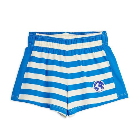 Mini Rodini Earth yd stripe shorts - blue