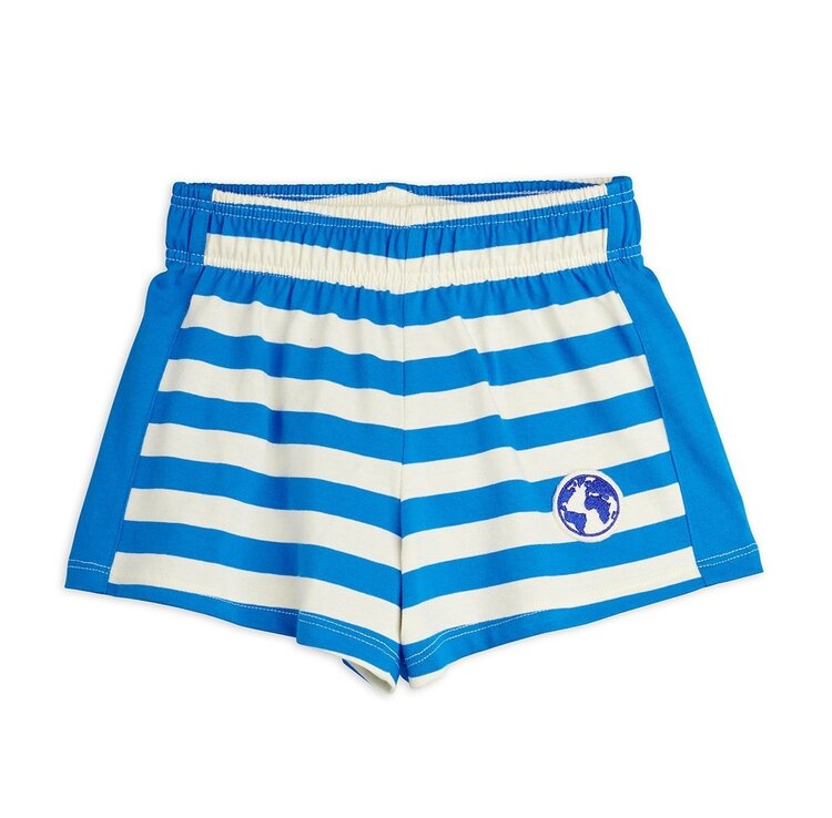 Mini Rodini Earth yd stripe shorts - blue