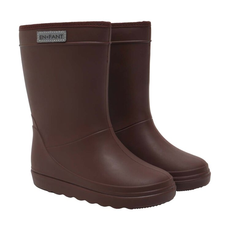 Enfant Thermo Boots Solid - Coffee Bean