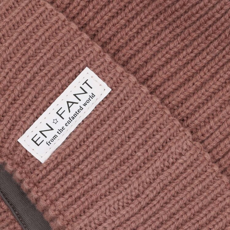 Enfant Beanie w. Lining - Burlwood