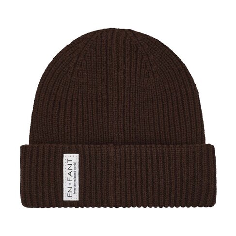 Enfant Beanie w. Lining - Coffee Bean