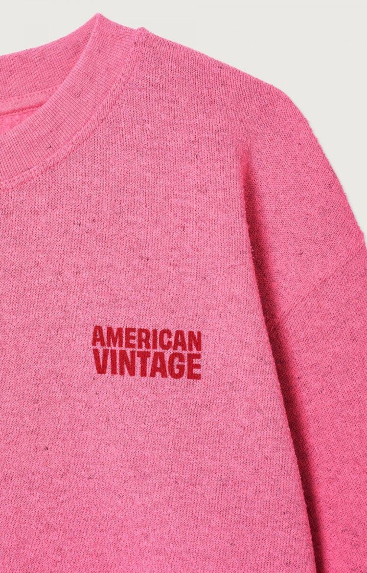 American Vintage EVONA Sweater - Framboisine Surteint
