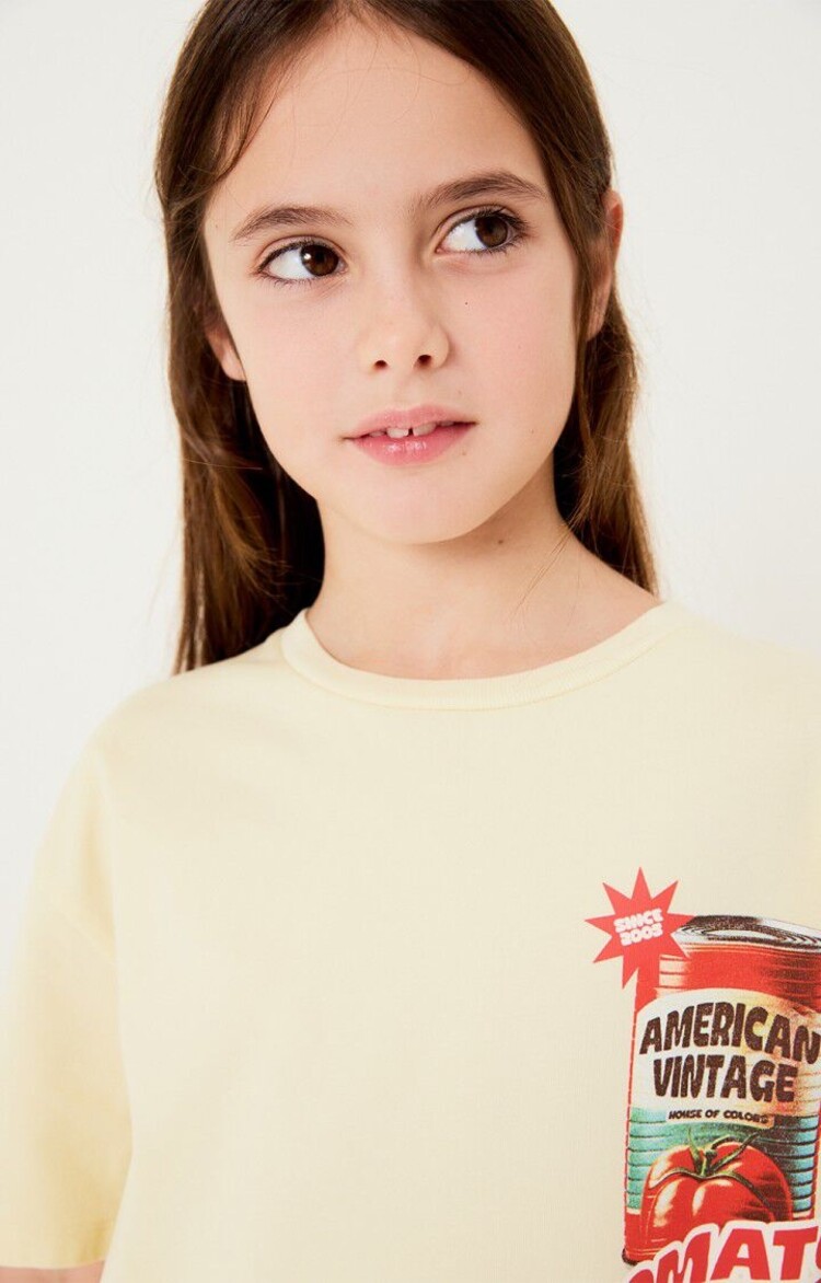 American Vintage FIZVALLEY t-shirt -  Creme Anglaise Vintage