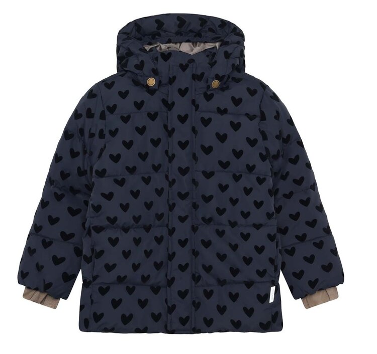 Enfant Jacket Quilt - Parisian Night AOP Hearts