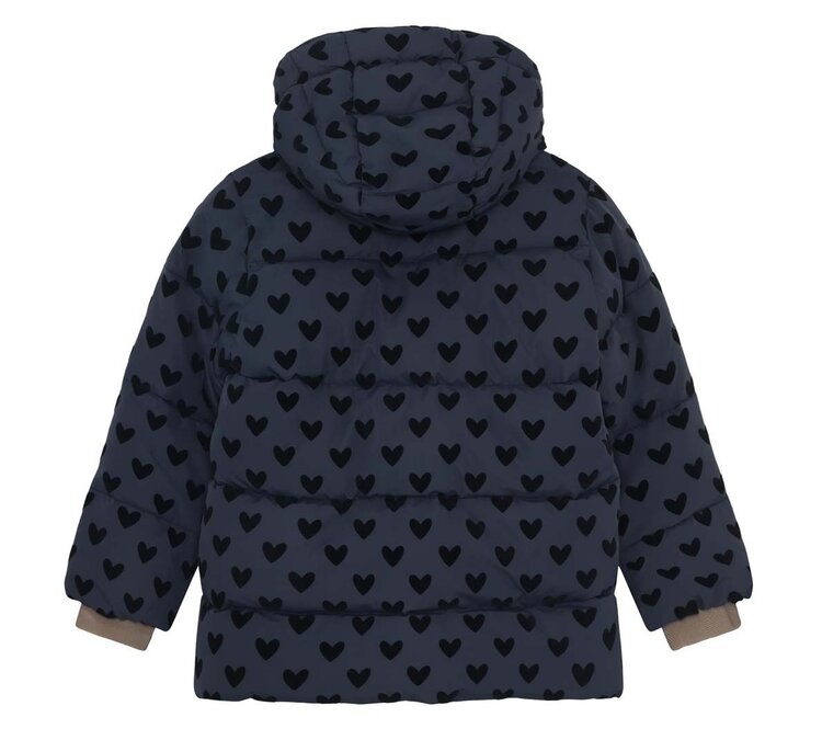 Enfant Jacket Quilt - Parisian Night AOP Hearts