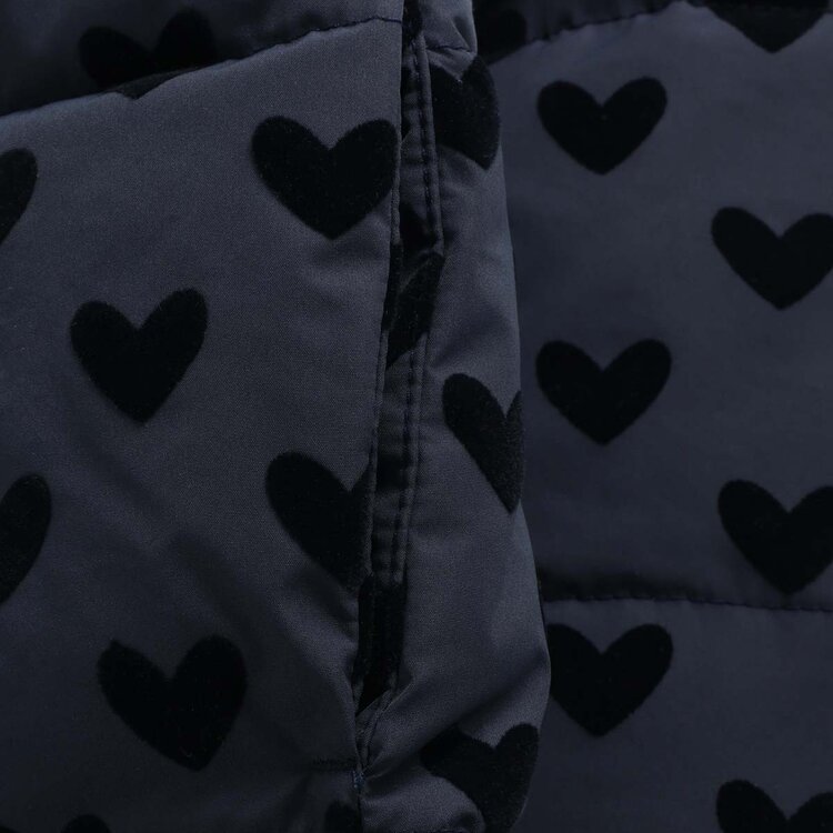 Enfant Jacket Quilt - Parisian Night AOP Hearts