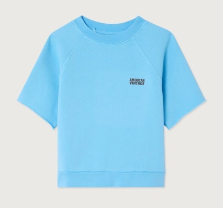 American Vintage IZUBIRD Sweats - Bleu Ciel Vintage